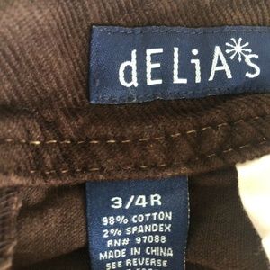 Delia's brown Corduroy stretch pants
